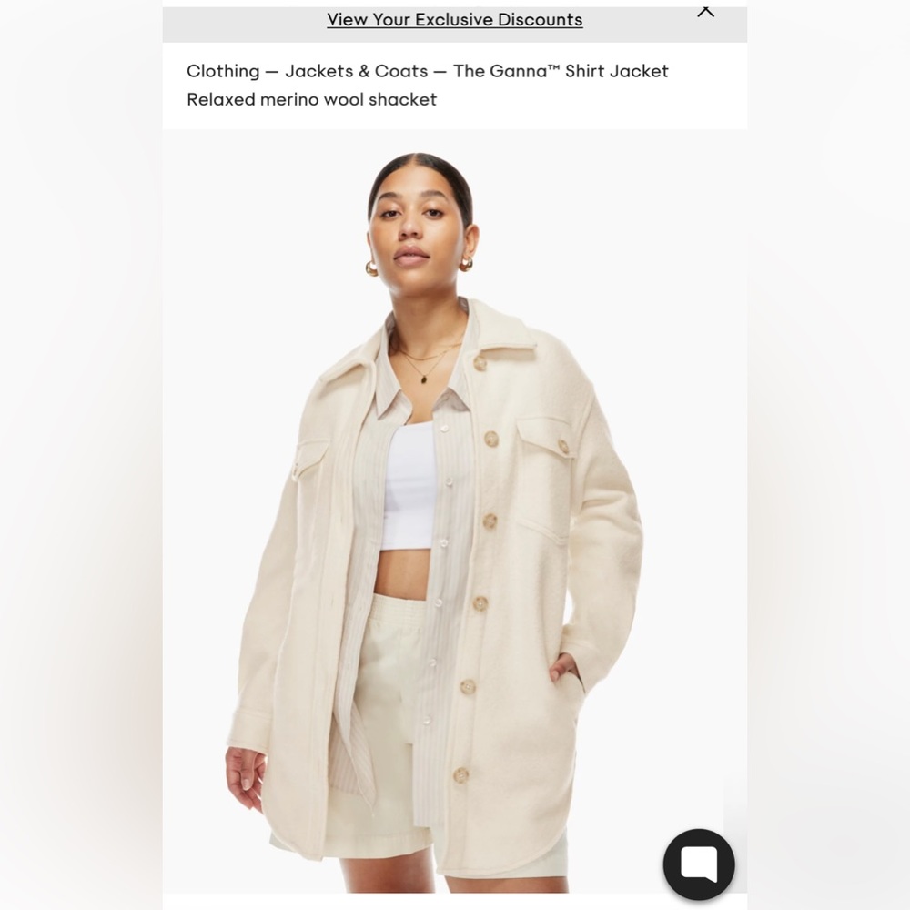 Wilfred Free Ganna Shirt Jacket XXS Tall